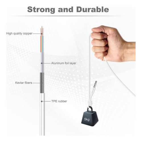 Umeizxin 2 Pack De Auriculares Con Cable Con Conector De ...