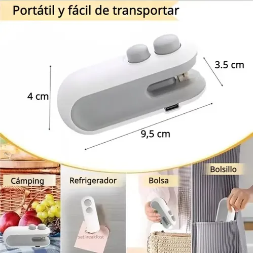 Maquina Para Sellar Sellador De Bolsas Mini Portátil | Cuotas sin interés
