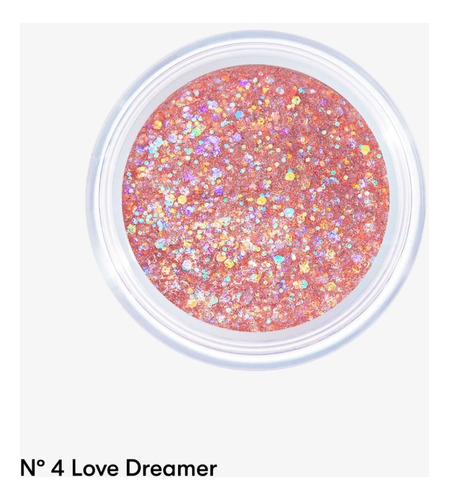 Unleashia Get Loose Glitter Gel Mini, Efecto Destellante Color de la sombra N°4 Love Dreamer