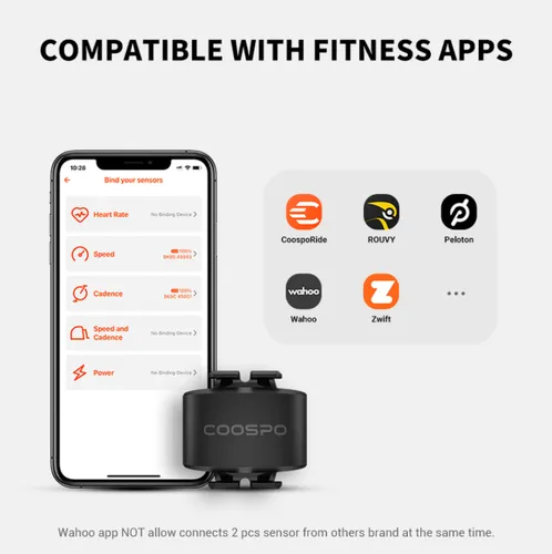 Sensor De Cadencia Coospo Bk9c Inalámbrico Bluetooth Y Ant+