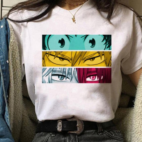 Playera My Hero Academia Midoriya Izuku Shoto Bakugo Katsuki