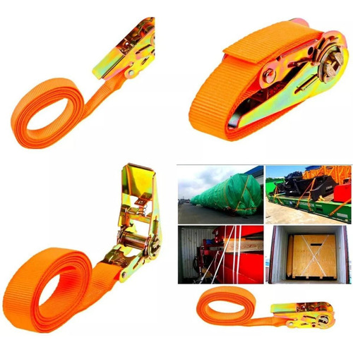 Zy Kit De 4 Correas De Trinquete Para Atar Cargas, Tensores