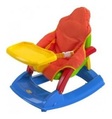 Activity Chair Mecedora Y Sillita Rondi 5 En 1 Bebe Silla Color Azul Amarillo Y Rojo