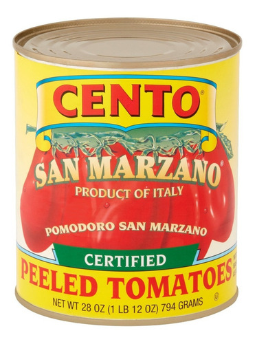 12 Pack Cento San Marzano Tomates Pelados 794 G