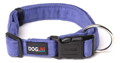 Collar Perro Microfibra Dogline Grande Morado Tamaño del collar L