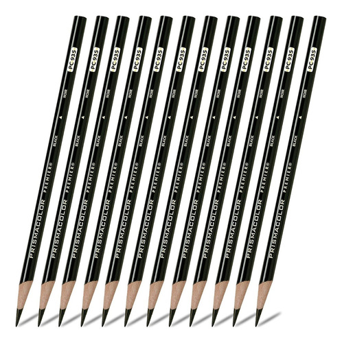 Prismacolor Negro Pack 12 Piezas De Núcleo Suave #pc935