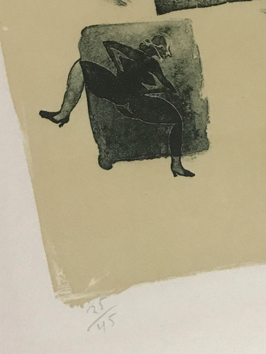 Litografìa Francisco Toledo Enmarcada Arte Oaxaqueño (Usado)