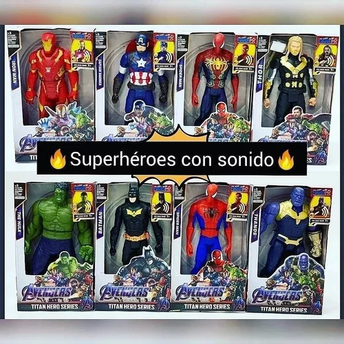 Figuras de acción de los vengadores de Marvel, muñecos de superhéroes,  Spiderman, Thanos, Hulk, Capitán América, Thor, Iron Man, regalos de  cumpleaños para niños - AliExpress