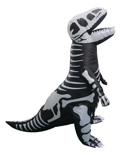 Disfraz Inflable De Esqueleto De Dinosaurio Para Carnaval, F
