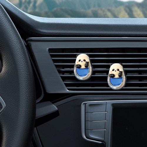Difusor De Fragancia Para Coche Panda Clip De Ventilación Pa