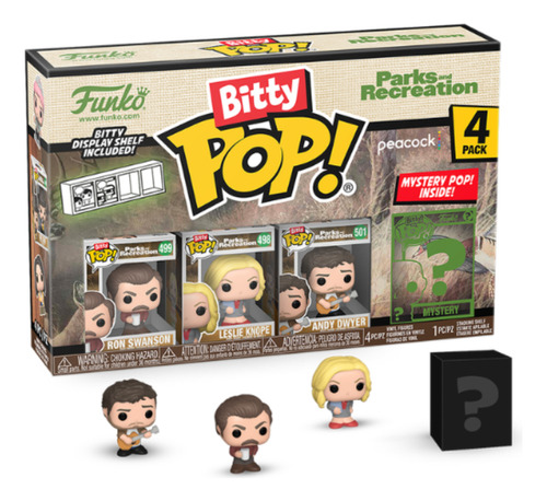 Funko Bitty Pop! Parks & Rec - Ron 4 Pack