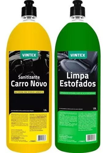 Aromatizante Sanitizante Carro Novo + Limpa Estofados 1,5l