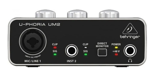 Behringer Um2 Interface Usb 2 Y 2 Audiophile Xenyx Preamp