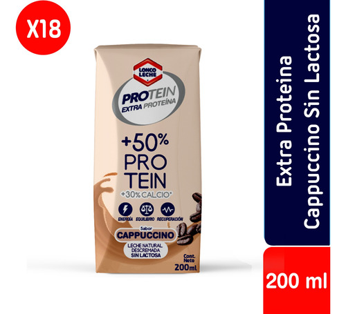 Pack 18 - Loncoleche Protein Cappuccino 200 Ml