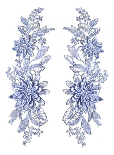 Apliques De Encaje De 2 Piezas, Apliques De Boda, Apliques