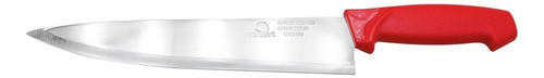 Cuchillo Para Carne Cocina Acero Inox 10 Pulgadas Vencort Color Rojo