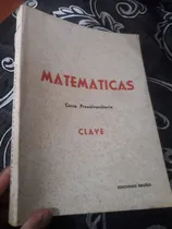 Comprar Libro Matemáticas Curso Preuniversitario Ediciones Bruño