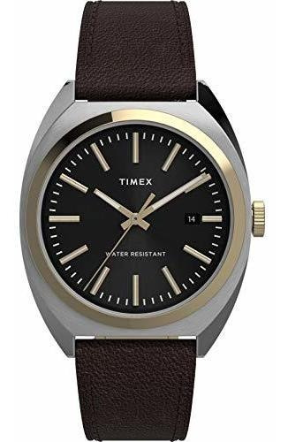 Reloj Timex Milano Xl Para Hombre Esfera Negra Y Caja En