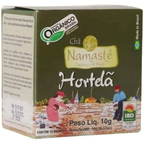 Kit 3x: Chá De Hortelã Orgânico Namastê 10 Sachês