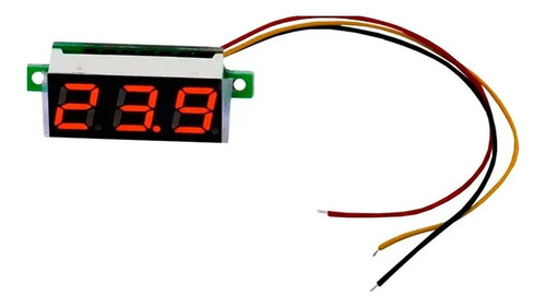 Mini Display Voltimetro De 50v Rojo Mv Electronica