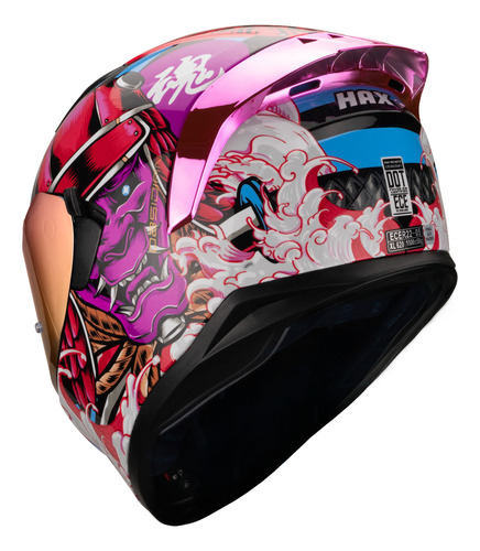 Hax Helmets. Casco Certificado Dot + Ece. Obsidian Samurai