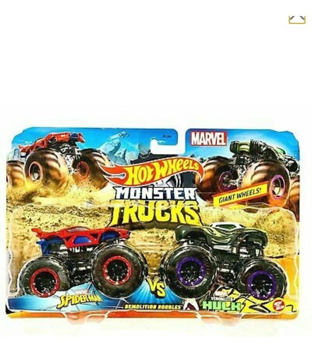 Monster Truck Hot Wheels Spiderman Vs Venomized Hulk
