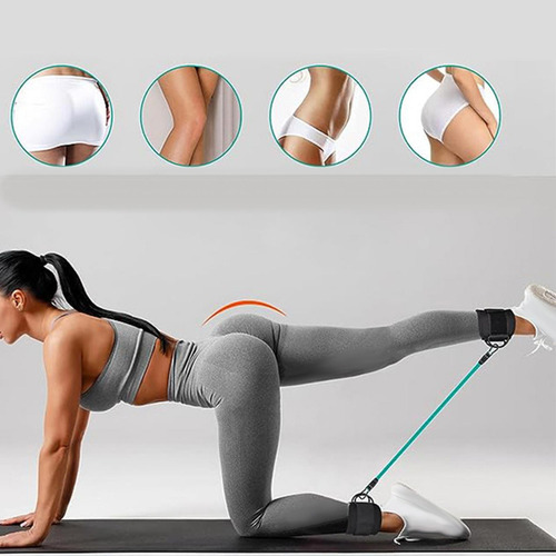 Bandas Resistencia Al Tobillo Con Puños Fitness 10 20 30