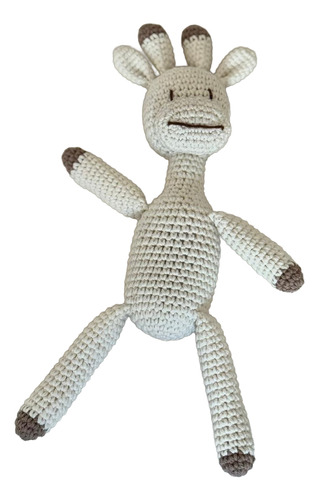 Amigurumi Muñeco De Apego Jirafa Crochet Jirafa Curcuma Beige