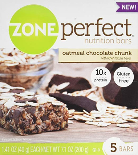 Zona Perfect Nutrition Bares, Avena Chocolate Chunk, 1.41 On