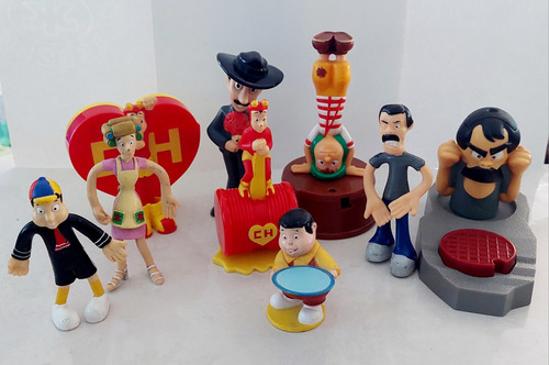 Set 9 Figuras Del Chavo Del Ocho Y Chapulin Colorado. C6 (Usado)