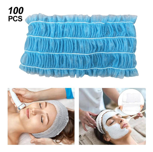 100 Diademas Desechables Para Spa, Diadema Elástica