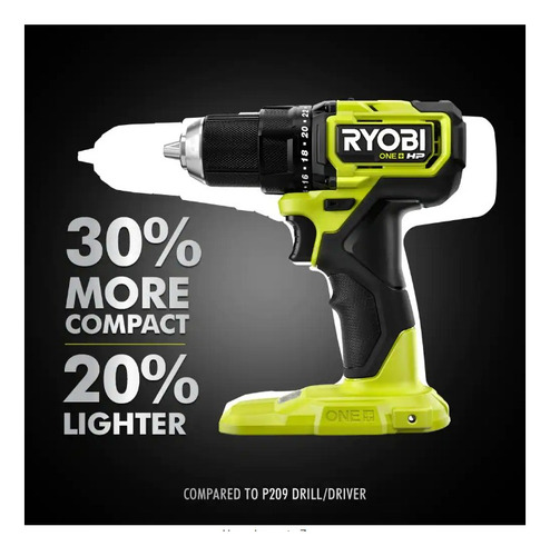 Ryobi Kit Taladro Psbdd01k Nuevo 2 Batterias Sin Escobillas