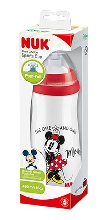 Imagen 2 de 2 de Vaso Sport Cup Antiderrame Minnie 450ml Nuk 36m+