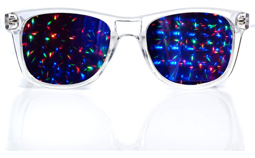 Gafas De Difracción Starburst Premium ,para Raves , Clear