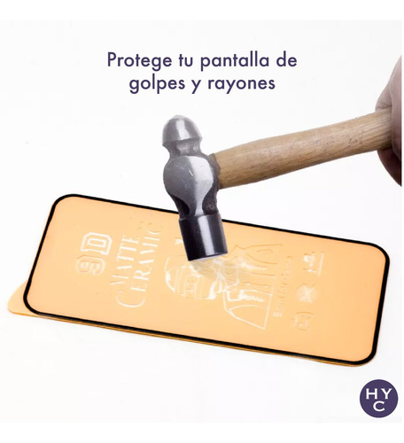 Imagen 6 de 10 de Film Ceramico Mate Compatible iPhone 13 Y 13 Pro