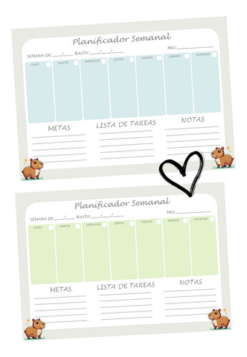 Kit Imprimible +40 Planners A4 +pdf + Editables Aloha