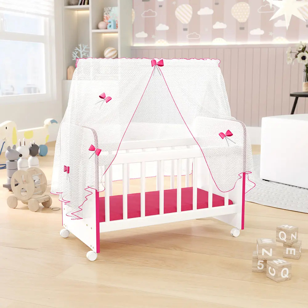 Berço Para Boneca Magia Brinquedo Infantil Criança Lymdecor Cor Branco