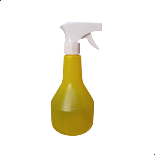 Pulverizador Borrifador Spray 500ml P/ Salão Planta Limpeza Cor Amarelo