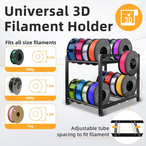 Soporte De Filamento De La Impresora 3d: Estantes De Almacen