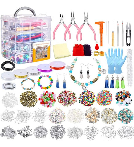 Kit De Fabricacion De Joyas,1960 P.,organizador Y Accesorios