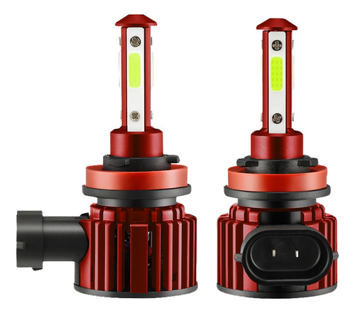 Bombilla Led H8 H9 H11 De 4 Lados, Combinación De Luz Alta/b