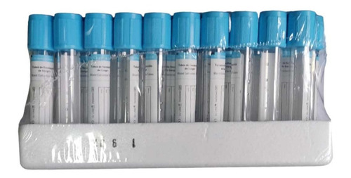 Imagen 1 de 3 de Tubo Azul 3.2% Citrato De Sodio 4.5 Ml 13 X 75 Mm