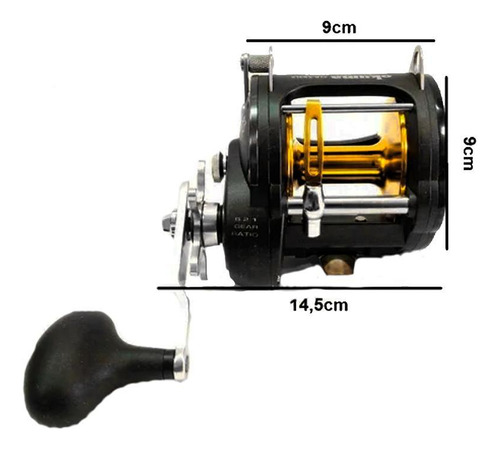 Okuma Clarion CLR-553LS carretilha pesca pesada drag 15 Kg