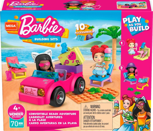 Barbie Beach Adventure Set Con 2 Minifiguras