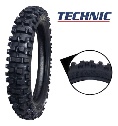 Pneu Traseiro Tmx Trilha Aro 17 100/90-17 Honda Nxr 125 Bros