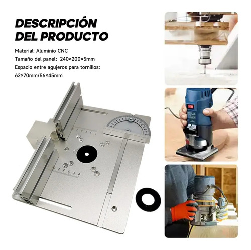 Placa De Carpintería Con Inserción De Mesa Fresadora Multifu