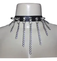 Comprar Choker Gargantilha Coleira Spikes Correntes Fashion Gótico