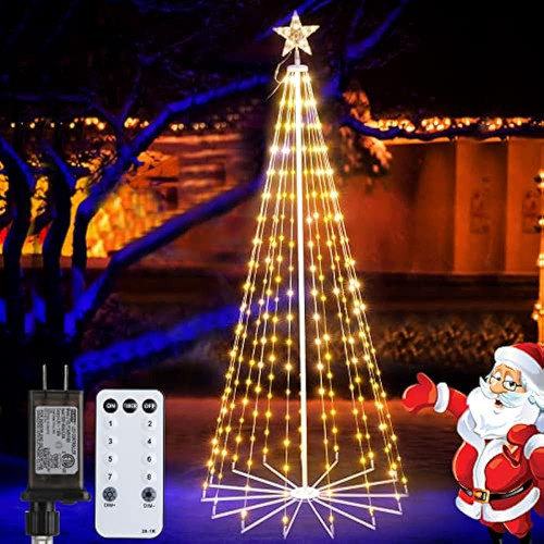 ~? Luz De Árbol De Cono De Navidad, 7.5ft 295 Led Light Show