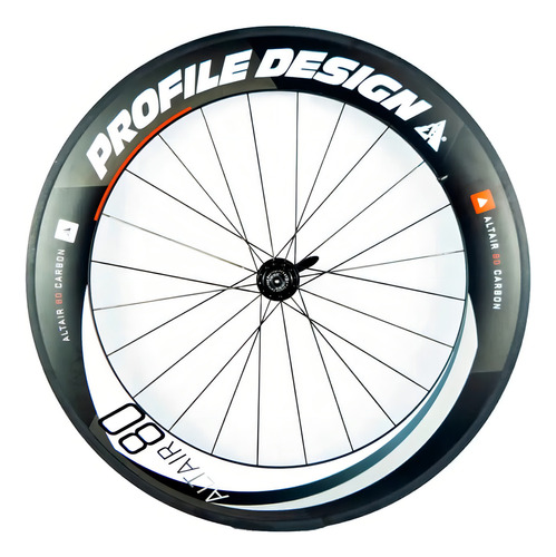 Par Rodas Profile Design Altair 80 X 52 Full Carbon Clincher Cor Preto