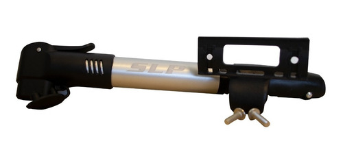 Imagen 4 de 8 de Inflador De Bicicleta Doble Valvula Telescopico Aluminio